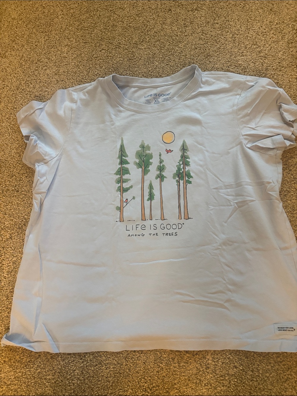 Life Is Good Light Blue 'Among the Trees' Graphic Tee
